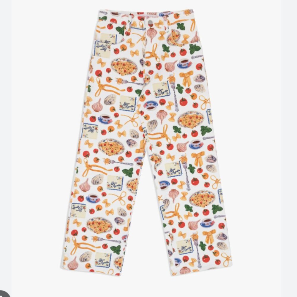 LISA SAYS GAH Robyn Jean Italian Summer Buon Appetito Pasta Pants - Size 8
